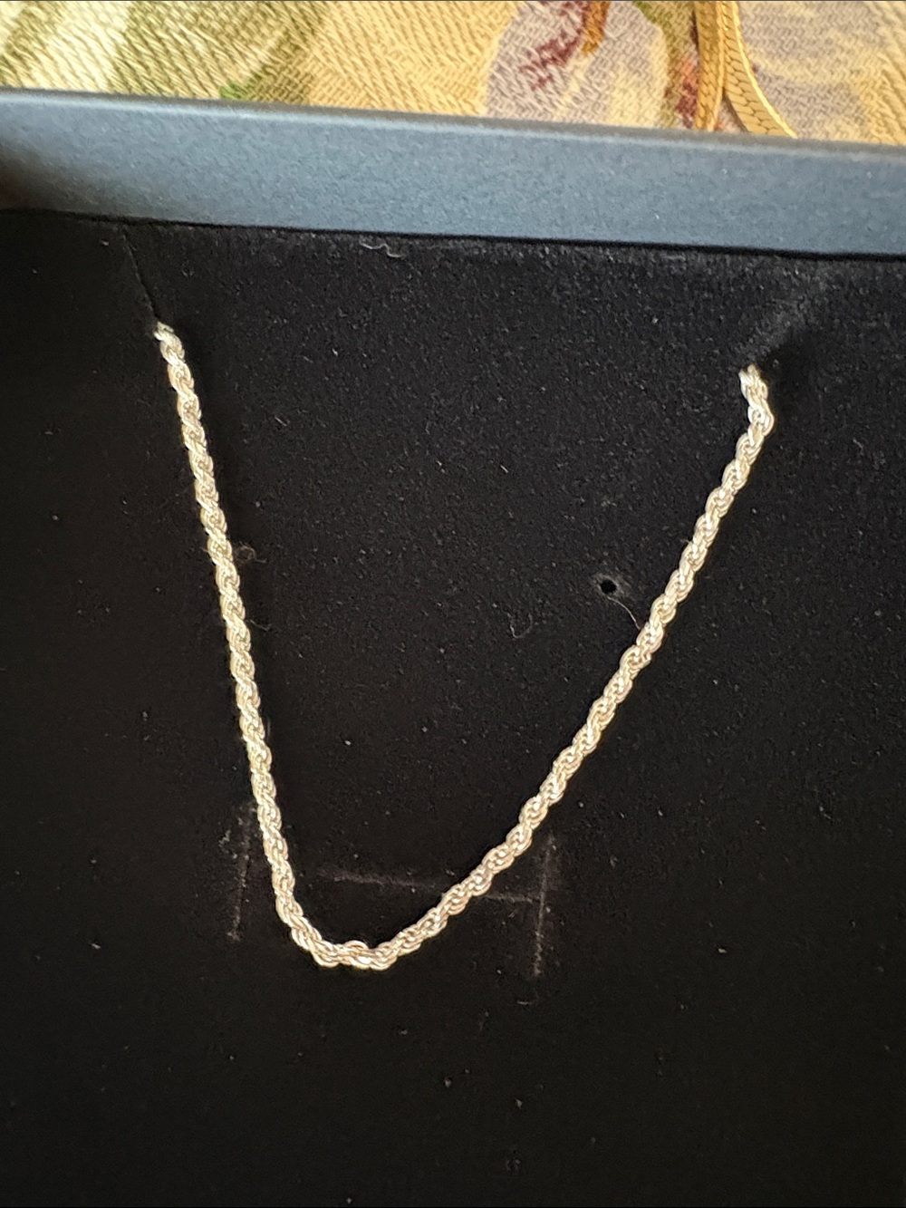 12” silver necklace